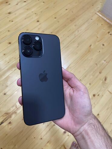 iphona 8: IPhone 14 Pro Max, 256 GB, Black Titanium, Zəmanət, Simsiz şarj, Face ID
