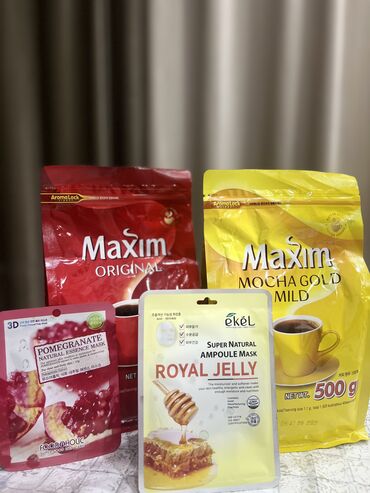 Чай, кофе, напитки: Молотое корейское кофе Maxim премиального качества доступно в