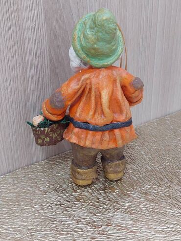 Ёлочные шары и украшения: Елочная игрушка «Гномик» 🎄 Милый гномик ручной работы высотой около — 6