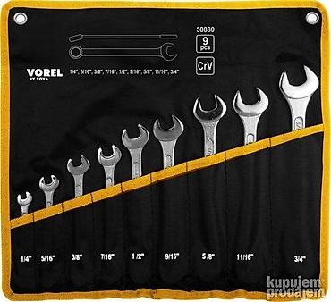 kzubr tools: Ključevi okasto-viljuškasti (1/4"-3/4", 9 kom) 🔧 Set — 1