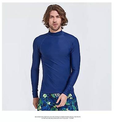 pull and: Футболка мужская с длинным рукавом защита от солнца, полиэстер — 3