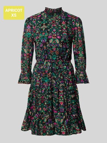 salonke sa kaisem: XS (EU 34), color - Multicolored, Cocktail, Long sleeves