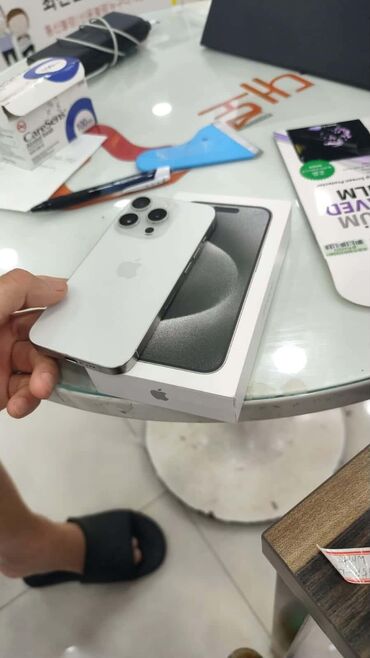 iphone xr цена в бишкеке цум: IPhone 15 Pro, Колдонулган, 128 ГБ, White Titanium, Заряддоочу түзүлүш, Каптама, Куту, 90 %