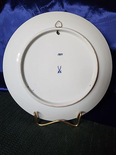 Ostali kućni dekor: Tanjir Meissen,Bozicna kolekcija 1971god. Meissen tanjir za na zid,iz — 8