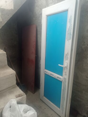 Tavan: Yeni Plastik qapı 80x200 sm Zamok ilə, Ödənişli çatdırılma