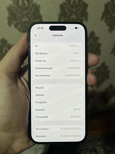dubai version iphone: IPhone 15, 128 GB, Qara, Face ID — 5