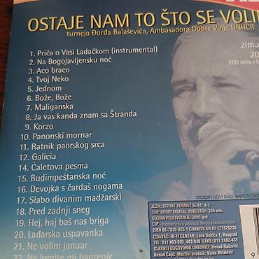 nele karajlic: DVD Đorđa Balaševića – “Ostaje nam to što se voli” (turneja, Ambasador — 2