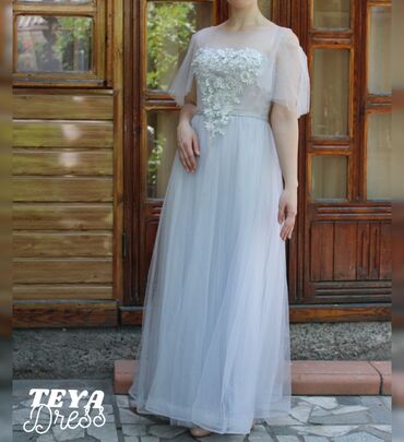 Вечерние платья: Вечернее платье, А-силуэт, Длинная модель, Без рукавов, Стандарт — 9