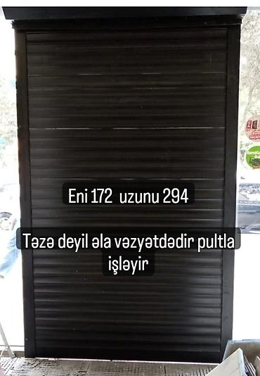 jalyuz qapi: Avtomatik jalüz qapı - Ölçü: eni 172 sm, hündürlüyü 294 sm - Uzaqdan — 1