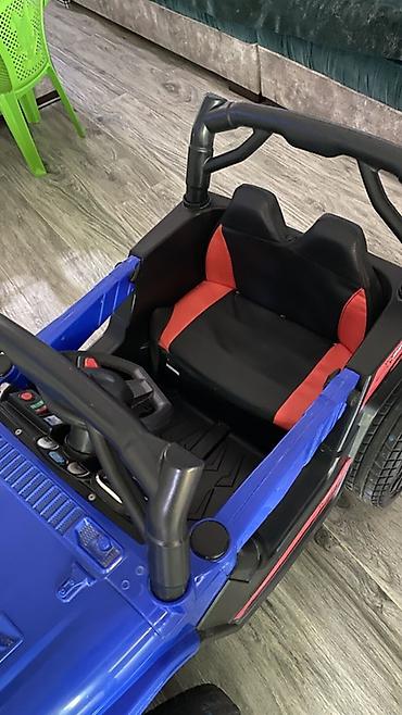günəş panel: Uşaq üçün elektrikli minik avtomobili – mavi rəngdə off-road stildə — 4