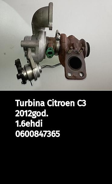 providni g shock: Turbina za Citroën C3, 2012. godište, motor 1.6 e-HDi. - Komplet — 1