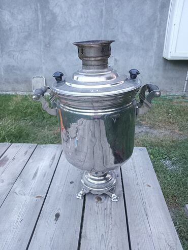 Техника для напитков: Б/у Дровяной Самовар, 7 л, Бесплатная доставка