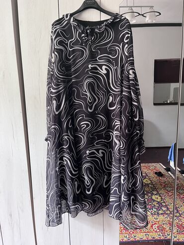 böyük bədən don: Коктейльное платье, Миди, 4XL (EU 48)