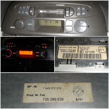 alu felne 14 4x98 fiat: Original Fabrički Auto radio sa kasetom Blaunpunkt za  Fiat Punto 2 i