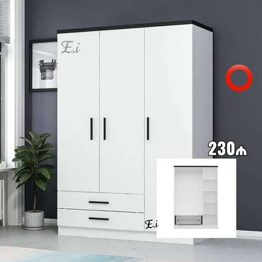 Çarpayılar: Yeni, Açılan, 3 qapılı Qarderob, paltar dolabı