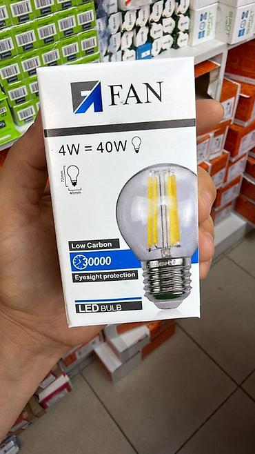 мини лампочка: Светодиодная лампа FAN LED Bulb - Мощность: 4 Вт (эквивалент 40 Вт — 1