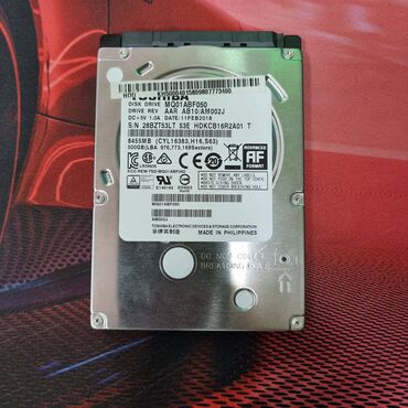 переносной диск: Накопитель, Новый, Toshiba, HDD, 512 ГБ, 2.5", Для ноутбука