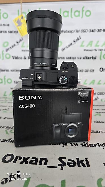 iphone 14 pro max adapter qiymeti: Sony Alpha a6400 üzərində Sigma 30mm f/1.4 lə. (2 batareka adaptr) — 3