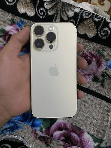 IPhone 14 Pro, Б/у, 512 ГБ, Золотой, Зарядное устройство, Чехол, Кабель, 77 %