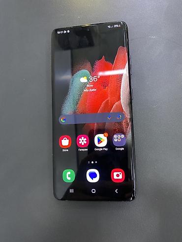 Samsung: Samsung Galaxy S21 Ultra, Б/у, 256 ГБ, цвет - Черный, В рассрочку, 2 SIM — 2