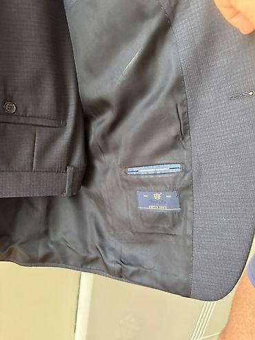Kişi geyimləri: Kostyum, Demisezon, Ermenegildo Zegna, L, rəng - Göy — 6