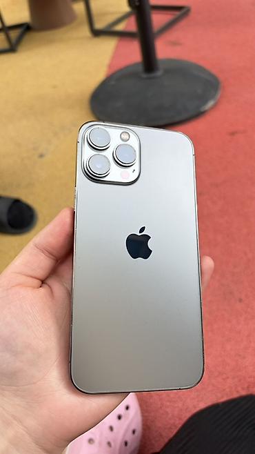 Apple iPhone: IPhone 13 Pro, Б/у, 128 ГБ, Графит, Защитное стекло, Чехол, 77 % — 2