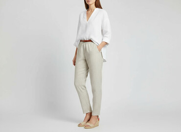 new yorker krótkie spodenki dresowe: H&M L.O.G.G., Material trousers for women, size S