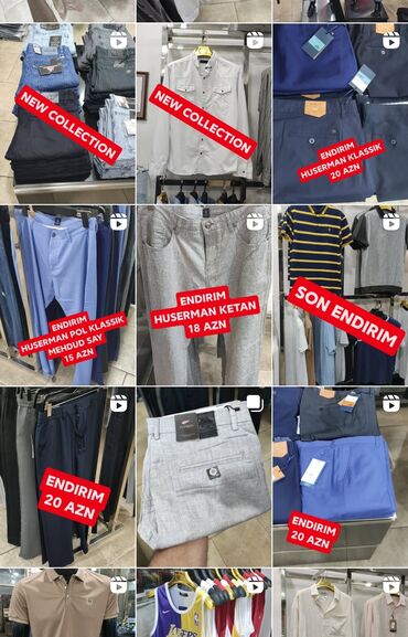 Рубашки: Magaza baglandigi ucun mallari qat qat ziyanina verirem 150edede yaxin
