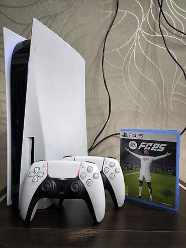 Видео оюндар жана приставкалар: ПРОДАЮ PlayStation 5(с дисководом) Fat 3-ревизия 825GB 2 джойстика — 1
