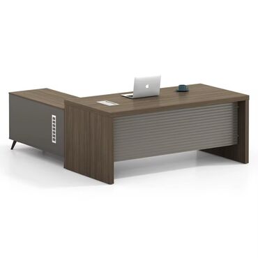 письменный стол купить: İdarəçi tipli L formalı iş masası - Modern dizayn: Düz xətli
