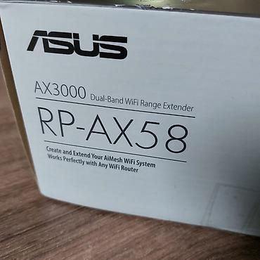 wifi extender: Asus RP-AX58 AX3000 Dual-Band WiFi Range Extender. WiFi6, Aimesh — 7