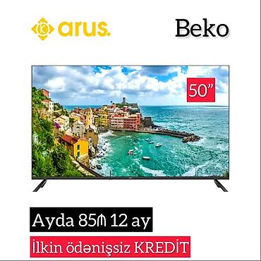 faizsiz kreditle mebeller: Beko 50" televizor - 50 düym ekran ölçüsü – geniş və rəngli görüntü - — 1