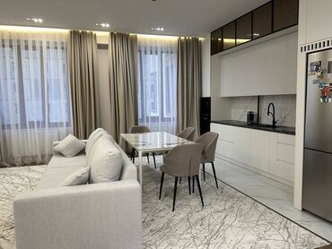 1 комнатная квартира без мебели: 3 комнаты, 107 м², Элитка, 3 этаж, Дизайнерский ремонт