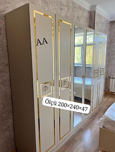 güzgülü: Yeni, 6 qapı, Güzgülü, Açılan, Düz dolab — 2