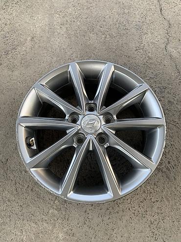 Литые Диски R 16 Hyundai, 1 шт, отверстий - 5, Б/у