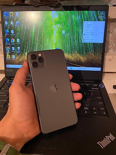 Apple iPhone: IPhone 11 Pro Max, Новый, 256 ГБ, Black Titanium, Защитное стекло, Чехол, 73 % — 6