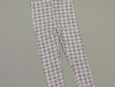 spodnie w kratę dla dziewczynki: Legginsy dziecięce, SinSay, 9 lat, 128/134, stan - Dobry