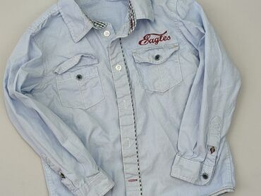 długie białe skarpety: Shirt 5-6 years, condition - Very good, pattern - Striped, color - Light blue