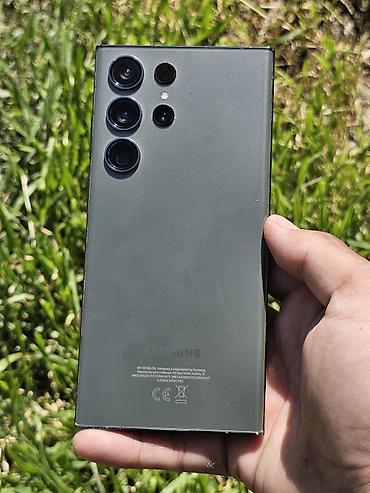 Samsung: Samsung Galaxy S23 Ultra, Б/у, 256 ГБ, цвет - Зеленый, 2 SIM, eSIM — 2