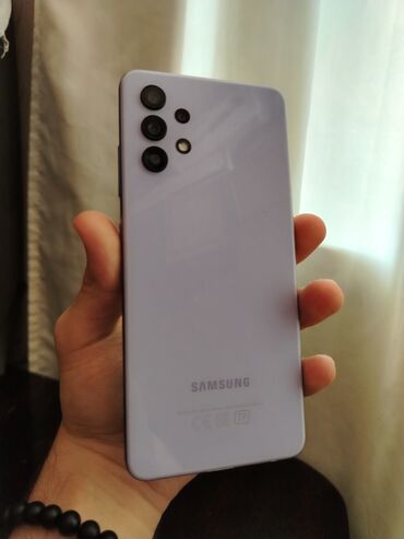 samsung galaxy note 4: Samsung Galaxy A32, цвет - Фиолетовый, Отпечаток пальца