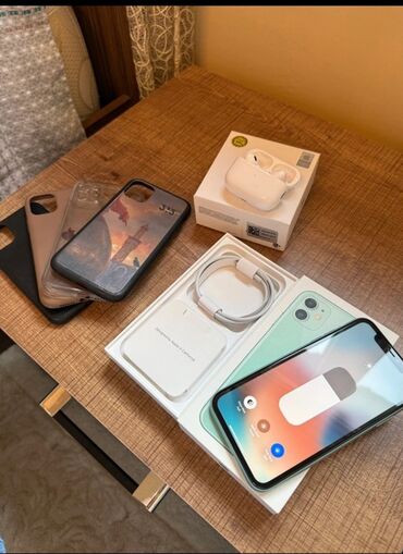 islenmis notebook aliram: IPhone 11, 128 GB, Yaşıl, Zəmanət, Face ID, Sənədlərlə
