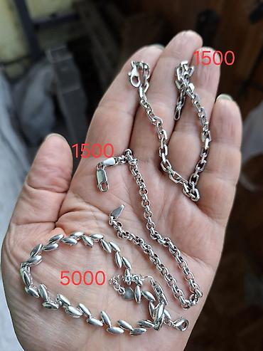 Серебряные браслеты, 925 проба. Три модели со стальными