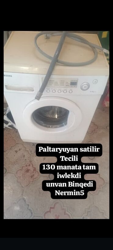 samsug a15: Paltaryuyan maşın Samsung, 6 kq, İşlənmiş, Qurutma var, Kredit yoxdur, Ünvandan götürmə