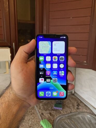 iphone xr qiymet: IPhone X, 64 GB, Gümüşü, Face ID