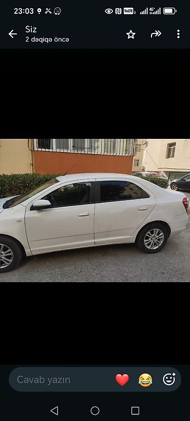 Chevrolet: Chevrolet Cobalt sedan - Kuzov: ağ rəng, 4 qapı, yüngül lehimli — 3