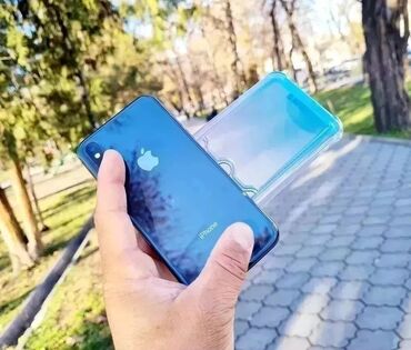 купить ноутбук в бишкеке бу: IPhone X, Колдонулган, 128 ГБ, Кара, Кулакчындар, Заряддоочу түзүлүш, Коргоочу айнек, 100 %