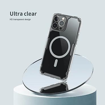 Maske i futrole za telefone: Maska Nillkin Nature Pro Magnetic za iPhone 15 Plus 6.7 plava. Uz brzu — 7