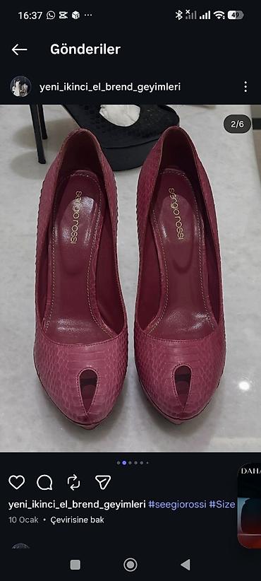 Tuflilər: Sergio Rossi qadın tuflisi - Model: Peep-toe platform stiletto - — 2