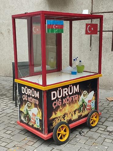 Çiy köftə/dürüm üçün mobil satış köşkü - Daşınan arabaya