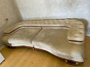 damla mebel фото: Boyuk Divan 300 manat krem rengi aciq qehveyi reng . Geniş divandır — 1